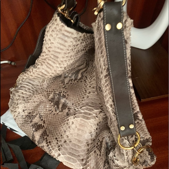 NWTRare,hard to find GIANNI NOTARO guarantee certificateBag.Real PythonLeather.I - Picture 2 of 13